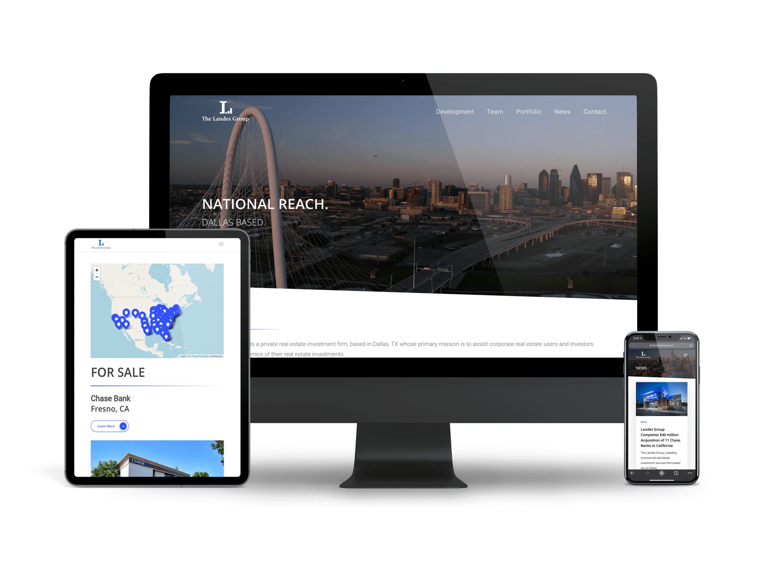 Day by Day Digital Dallas Texas Web Development mockups landes group scaled